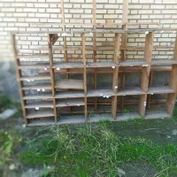 قفسه چوبی . نرادروسی|کتابخانه، شلف، قفسههای دیواری|تالش, هشتپر|دیوار