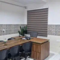 پرده اداری طرح چوب کد 400 ساده
