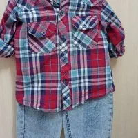 پیراهن شلوار لی پسرانه