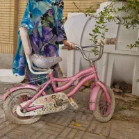دوچرخه صورتی  رنگ دخترانه سایز۱۲|دوچرخه، اسکیت، اسکوتر|اصفهان, خانه اصفهان|دیوار