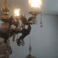 لوستر چهار شاخه طرح فرشته برنزی|لوستر و چراغ آویز|مشهد, جلالیه|دیوار