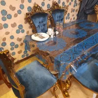 مبلمان و ناهارخوری ۷ نفره استیل در حد نو|مبلمان خانگی و میز عسلی|تهران, سازمان برنامه شمالی|دیوار