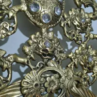 آینه و شمعدان و شمع های دکوری برنج اصل|آینه|بهارستان, |دیوار