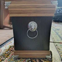 جای دستمال کاغذی همراه با سطلش چوب اصل ام دی اف