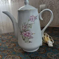 قوری برقی چینی قدیمی سایز بزرگ و معاوضه|قوری، کتری، قهوهساز دستی|زنجان, |دیوار