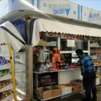 اجاره دکه کامل با کولر گازی و یخچال و قفسه