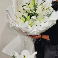 تخفیف ویژه لیلیوم دسته گل لیلیوم سفید و صورتی و...