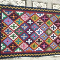 گلیم خوش رنگ از جنس پشم زیبا برای تزئین خانه|گلیم، جاجیم، گبه|اصفهان, دوطفلان|دیوار