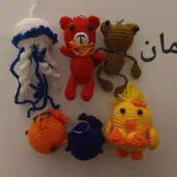 عروسک های بافتنی|صنایع دستی و سایر لوازم تزئینی|مسجد سلیمان, |دیوار