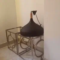 لوستر مدرن تک شاخه رنگ مشکی کوره ای|لوستر و چراغ آویز|اندیشه, اندیشه فاز ۱|دیوار