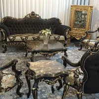 مبل سلطنتی ۷نفره چراغان با میز عسلی