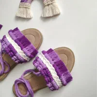 صندل مکرومه سایز۳۸