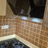 هود،گاز صفحه ای شیشه ای وسینک دوقلو استیل