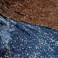 دوپارچه مخمل به رنگ شتری وآبی