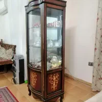 کمد (ویترین) چوبی معرق|بوفه، ویترین، کنسول|رشت, دیلمان|دیوار