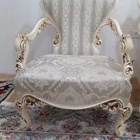 مبل کلاسیک هشت نفره همراه دو میزبان .. و میز عسلی|مبلمان خانگی و میز عسلی|لاهیجان, گلستان|دیوار