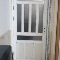 فروش ۲ درب حمام و دستشویی چوبی