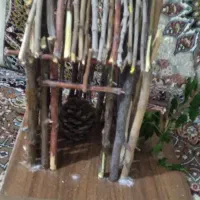 کاردستی خانه با چوب درخت