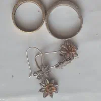 انگشتر و گوشواره طلا 50 هزار بالای تابلو