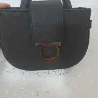 کیف وشلوار کرپ ترک رنگ طوسی