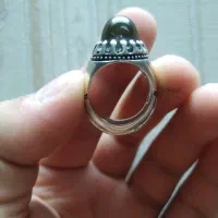 انگشتر رکاب کله قندی (لعل)