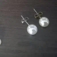 گوشواره میخی فقط ۲۵مرواریدی