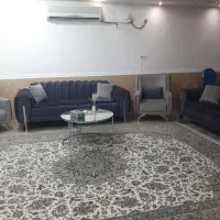 مبل ۸نفره ومیزوسط وسه تاگل میزاستیل