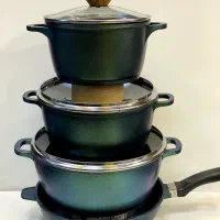 سرویس قابلمه چدن گرانیت|ظروف پخت‌وپز|ری, شهادت|دیوار