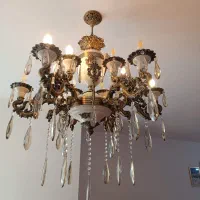 دوعدد لوستر بزرگ|لوستر و چراغ آویز|پاکدشت, پاکدشت (مامازند)|دیوار