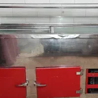 یخچال الکترواستیل و فریزردوطبقه موتورقوی فروشگاهی