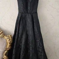 لباس مجلسی کار شده مشکی