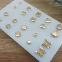 گوشواره گوی طلا نیم گرمی جذاب