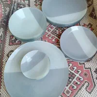 بشقاب شیشه یک دست