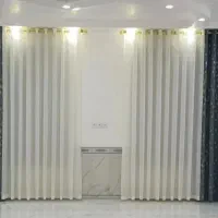 پرده حریر شاین ساده اسکاچی کرپ مستاجری|پرده، رانر، رومیزی|مشهد, رده|دیوار