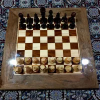 ست ترکیبی شطرنج و تخته نرد با چوب تمام گردو|اسباب‌‌بازی|کرمانشاه, |دیوار