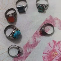 چند تا انگشتر با سنگ اصلی