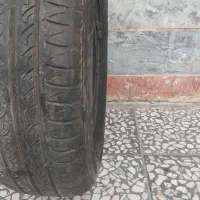 لاستیک با رینگ نو تیبا بدون هیچ ایرادی|قطعات یدکی و لوازم جانبی|خرمآباد, |دیوار