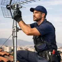 نصاب.نصب آنتن گیرنده تلویزیون به دیوار