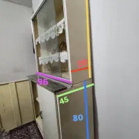 کمد ویترینی فلزی ورق سنگین