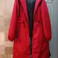 کاپشن زنانه کلاهدار تا سایز ۴۶