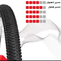لاستیک تایر دوچرخه سایز ۲۹ پهنا ۲.۳۵ گل ریز vibe