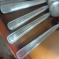 فلاسک چای و یک دست قاشق وچنگال|کلکسیون اشیاء عتیقه|تهران, استاد معین|دیوار