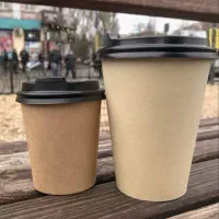 تولیدی لیوان کرافت/ کافه / قهوه / بیرونبر/سایز ۳۷۰