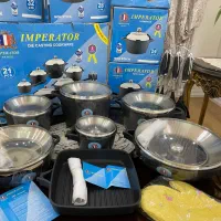 سرویس قابلمه چدن ۲۱پارچه اکبند فرانسوی|ظروف پخت‌وپز|رباط‌کریم, رباط‌کریم|دیوار