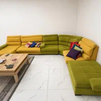 مبل ال 9 نفره راحتی دست دوم، بسیار تمیز و سالم