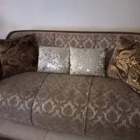 مبل هفت نفره چوب راش پارچه ترک درحد نو|مبلمان خانگی و میز عسلی|تهران, بهارستان|دیوار