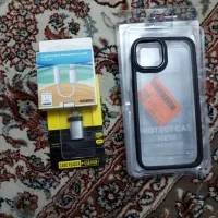 قاب ایفون ۱۳ و otg ایفون و لایتینگ هندزفری