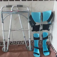 دو عدد بریس ارتوپدی نو و واکر آلومینیومی چرخدار