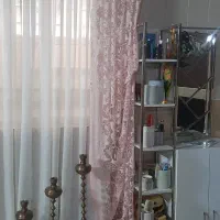 پرده والان دو عدد صورتی