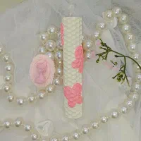 شمع مومی سفید پروانه ای با شاین